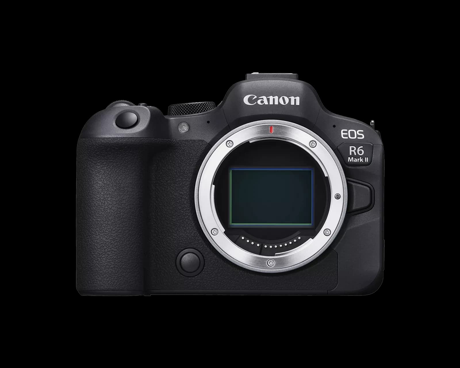 Canon camera body on a clean studio background